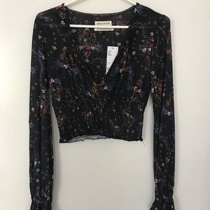 NWT Urban Outfitters Crop Blouse